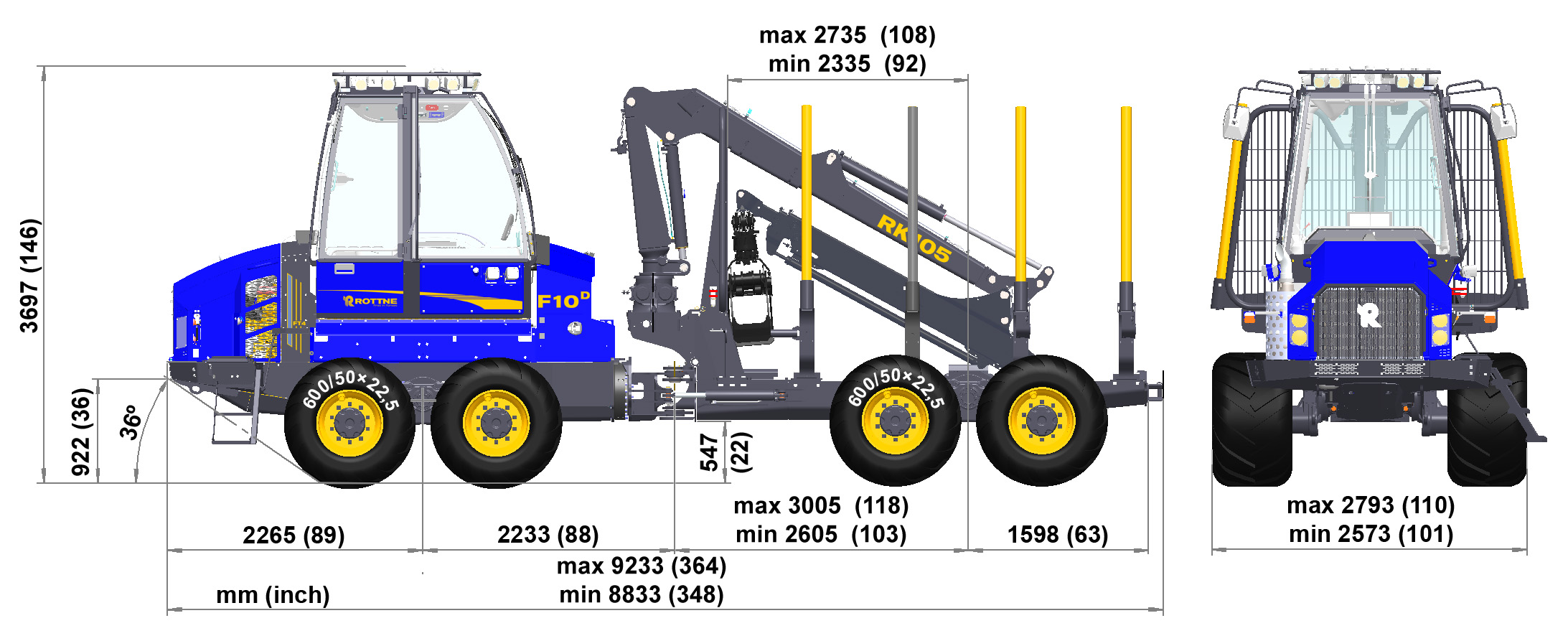 Forwarder Rottne F10E
