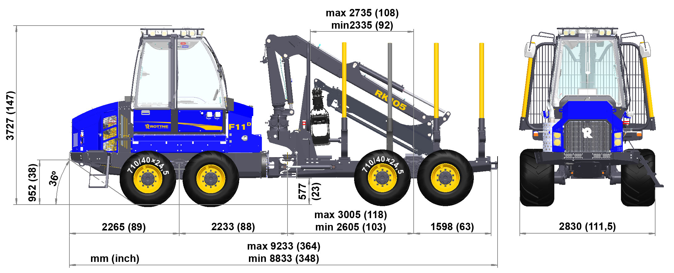 Forwarder Rottne F11E